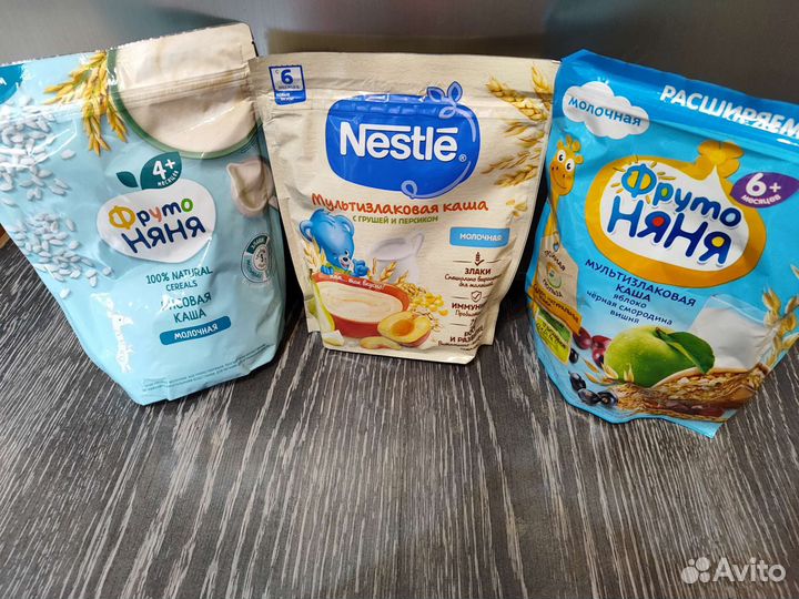 Детские каши молочные и безмолочные