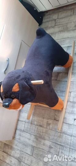 Собака качалка детская