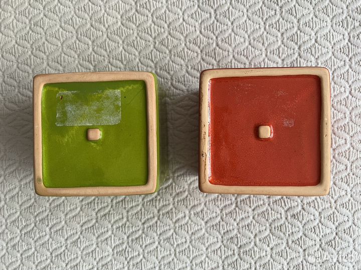 Кашпо керамическое 2 шт для растений и цветов