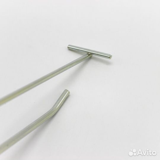 Крючок одинарный на сетку с ценникодержателем, L