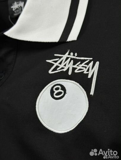 Футболка поло stussy оверсайз (унисекс)