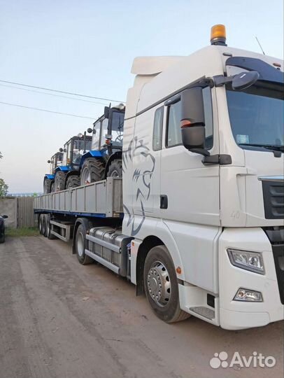 Услуги длинномера, шаланды (бортовой полуприцеп)