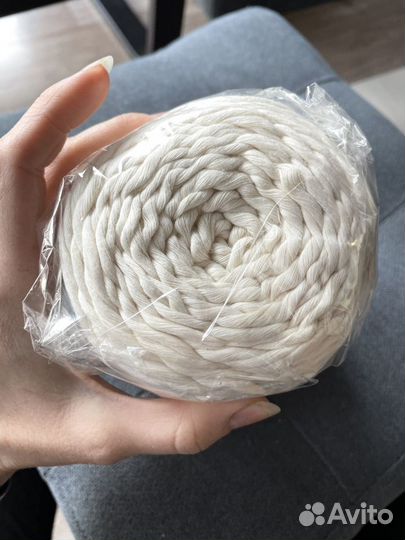 Хлопковый шпагат 200м 4мм для макраме