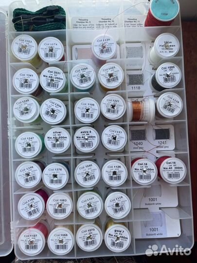 Вышивальные нитки Madeira вискоза 200 м, 1000 м