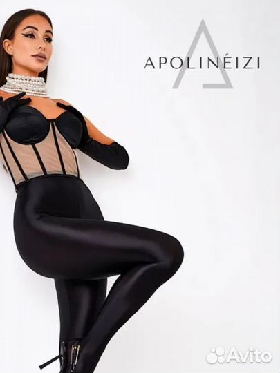 Колготки глянцевые