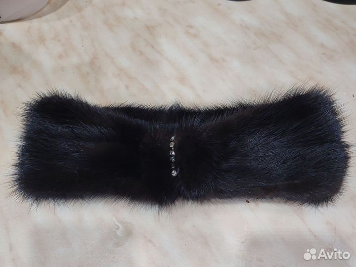 Повязка на голову норковая