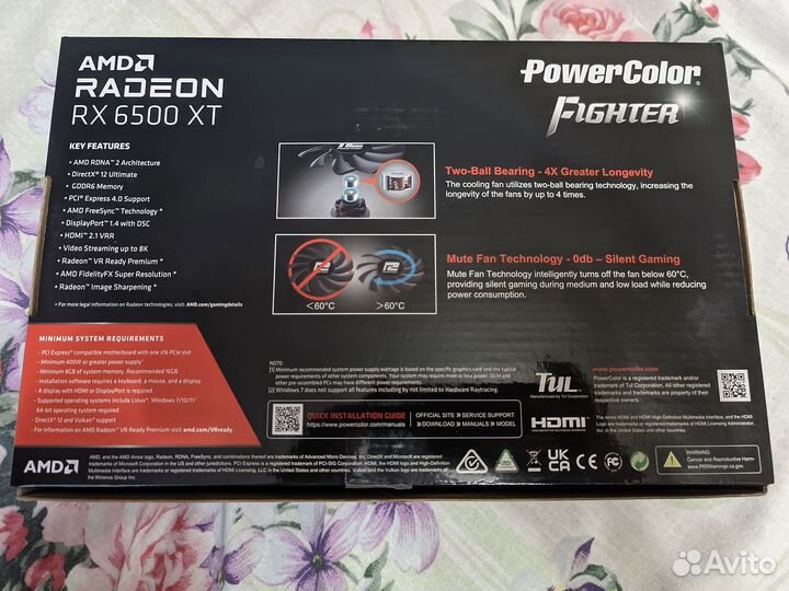 Видеокарта PowerColor AMD Radeon RX 6500 XT Fighte