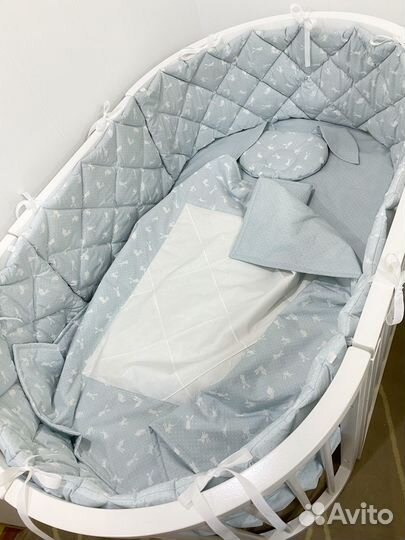 Новый набор - Бортики, одеяло, простыни 2шт