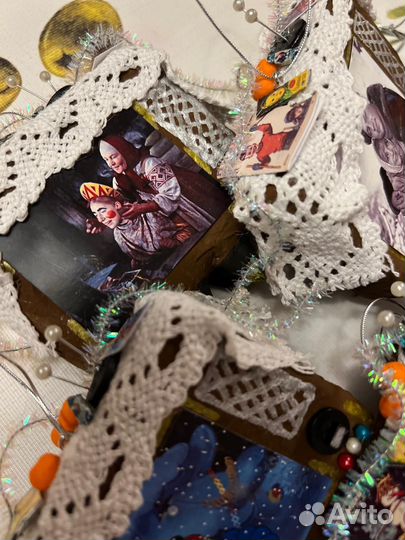 Новогодние игрушки в ретро стиле