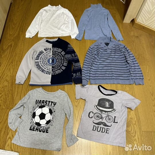 Пакет одежды на мальчика размер 116 Next, H&M