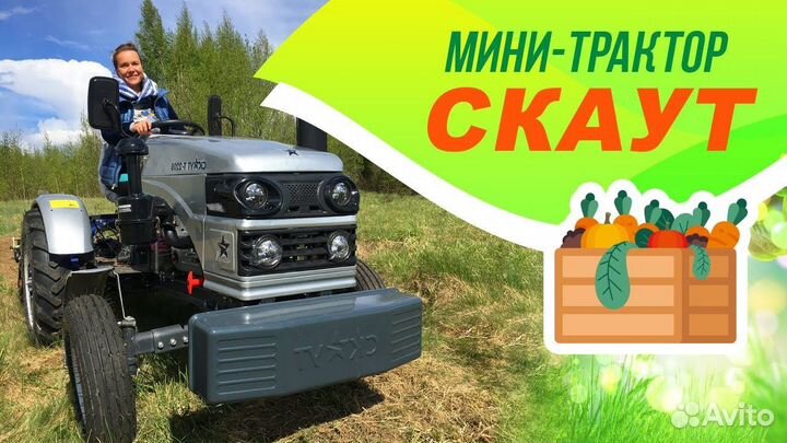 Мини-трактор СКАУТ Т-220B, 2022