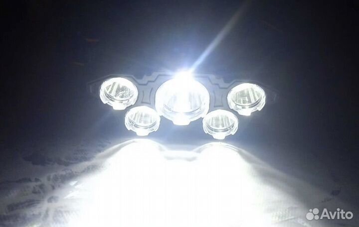 Мощный налобный фонарь-люстра светодиодный
