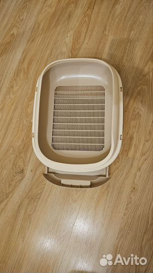 Лоток для кошек с выдвижным поддоном и сеткой