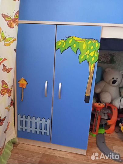 Детская кровать чердак домик