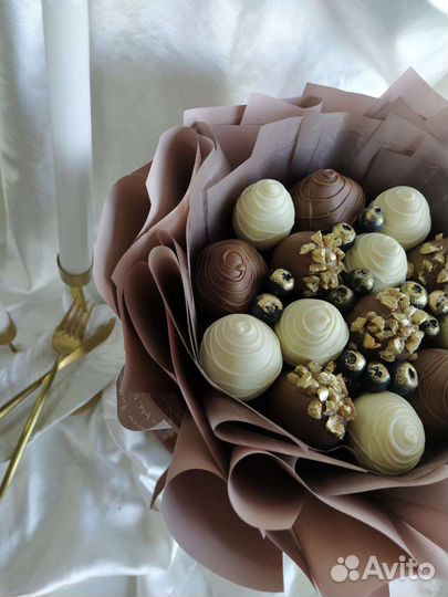 Букет из клубники в шоколаде