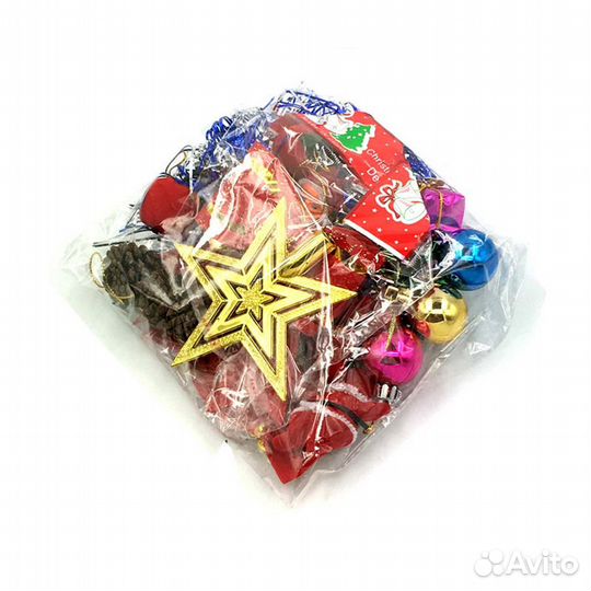 Набор елочных игрушек, 23 шт. в упаковке