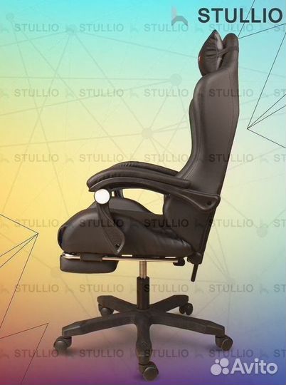 Компьютерное игровое кресло геймерское с массажем