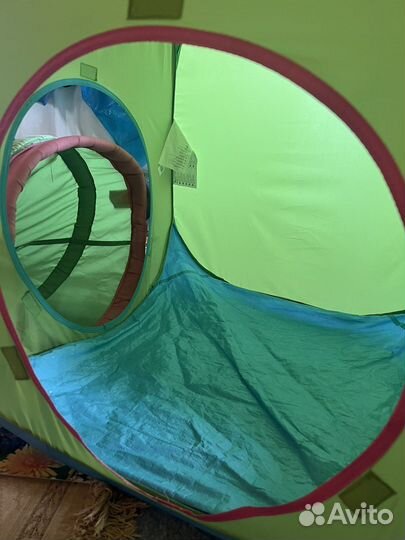 Детская палатка домик с тунелем IKEA