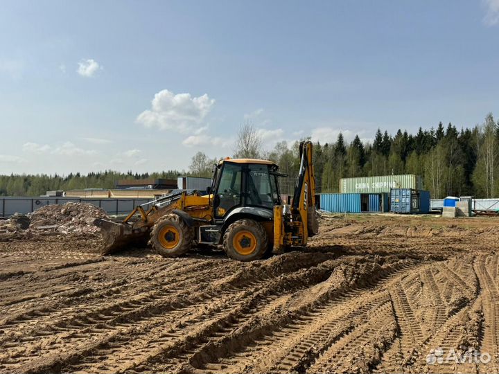 Аренда экскаватора погрузчика услуги трактора