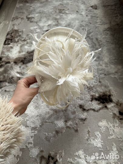 Вуалетка, шляпка, украшение, ободок. Свадебный