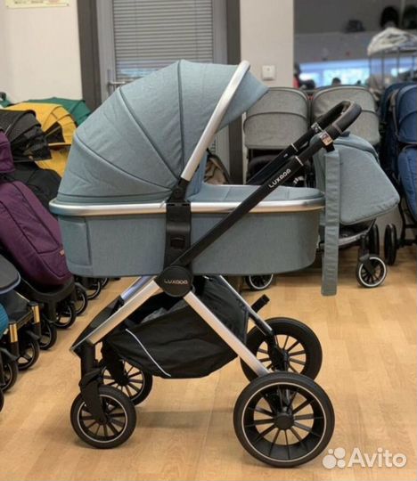 Коляска 3в1 Новая качество (оливковый)