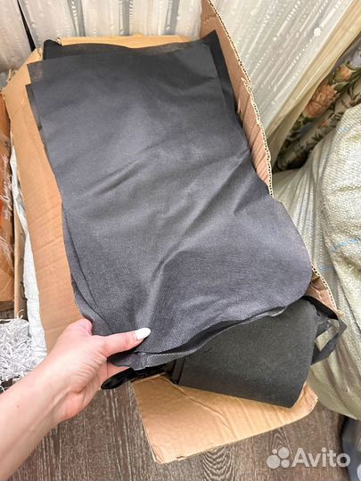 Отрезы спанбонд нетканка черная