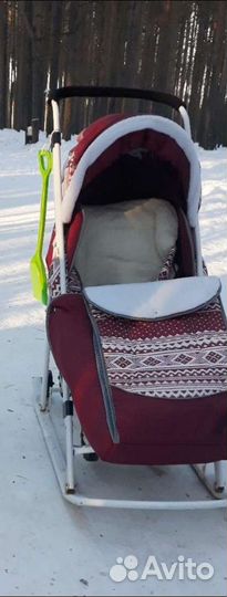 Детские санки коляска бу