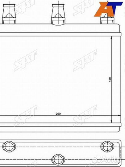 Радиатор отопителя салона BMW 7 E65/E66/E67/E68 01