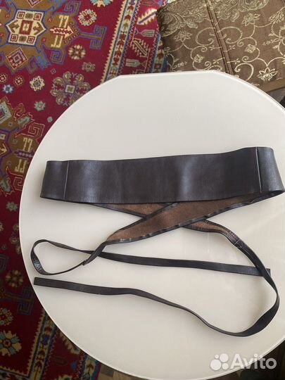 Ремень женский натуральная кожа коричневый