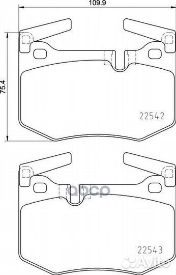 Колодки тормозные дисковые зад NP1147 nissh