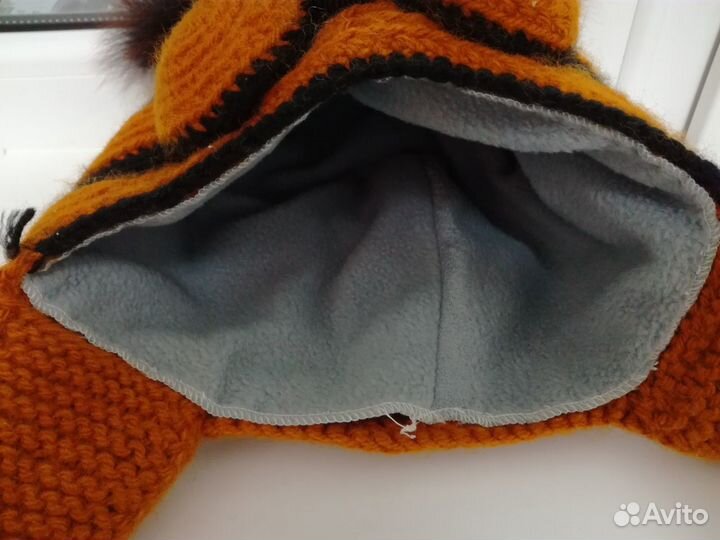 Шапка зимняя на 2-3 года