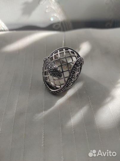 Серебряное кольцо, вес 17,2 гр