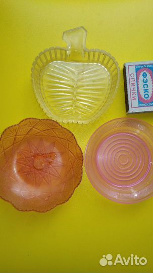 Блюдце ссср(пз) и розетки 50.60г для варенья