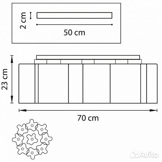 Потолочная люстра Lightstar Nubi 802097