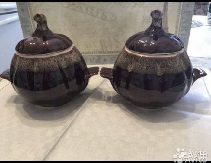 Горшочки керамические для запекания. Новые