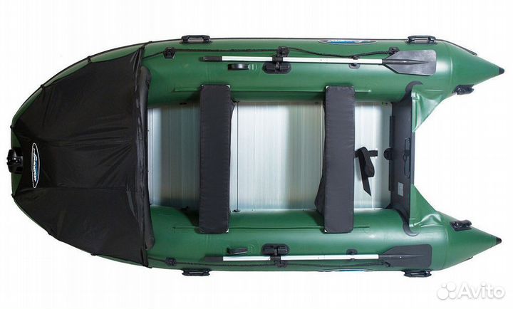 Надувная лодка gladiator D370AL зеленый