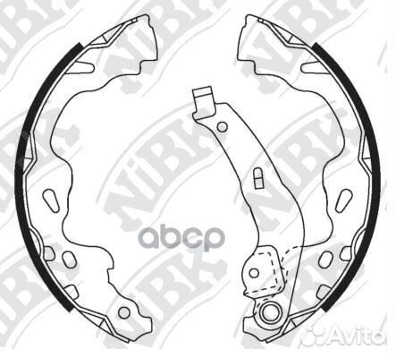 Колодки тормозные барабанные FN2386 NiBK
