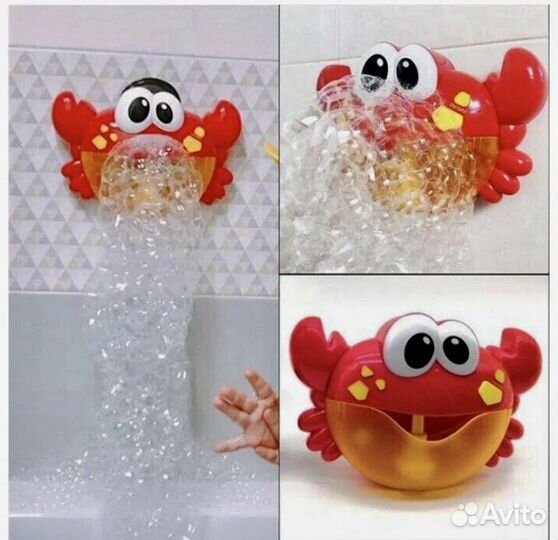 Пузырящийся краб для купания в ванну