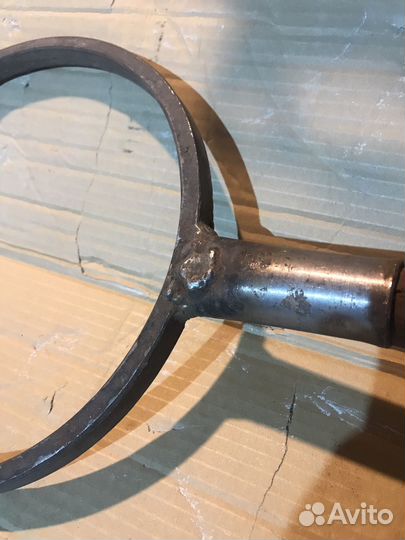 Ухват из нержавейки для чугунка