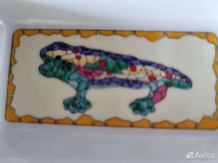 Пепельница фарфор ящерица Гуэль