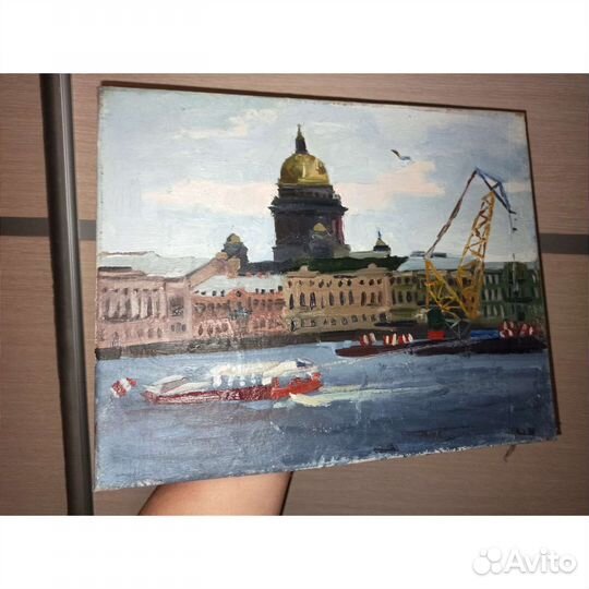Картина маслом, Атмосферный петербургский пейзаж
