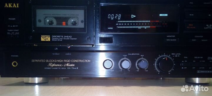 Кассетная дека akai GX-75mkII