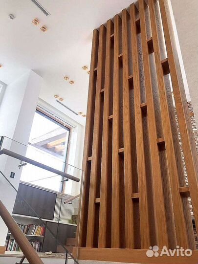 Перегородка декоративная. Реечная перегородка
