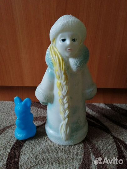 Дед Мороз и Снегурочка СССР пластик