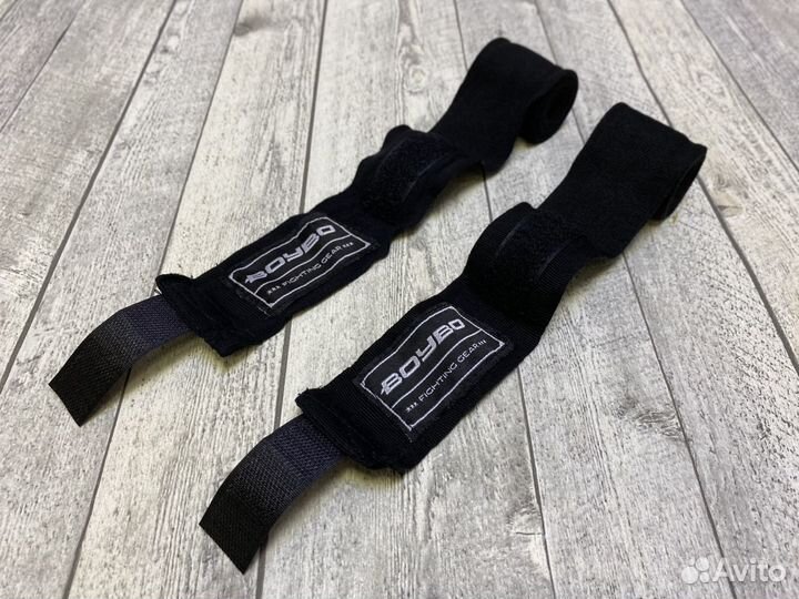 Бинты боксёрские BoyBo 2.5 метра эластичные - чёр