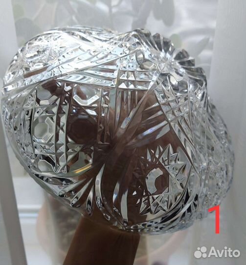 Салатник хрустальный. Ваза для фруктов. СССР
