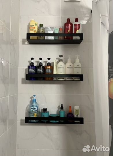 Полки настенные в ванну