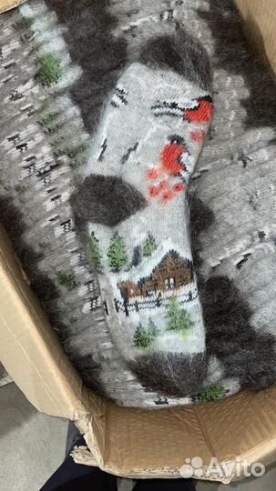 Пуховые носки оптом из козей шерсти