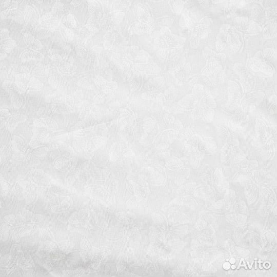 Тюль вуаль с тиснением бабочки 500х260 см, белый