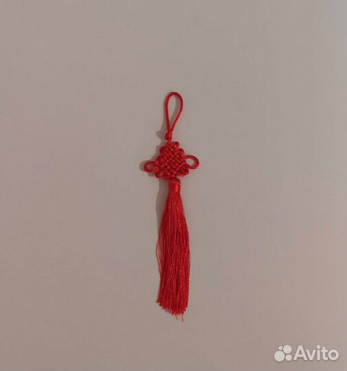 Амулет красный узел фэншуй